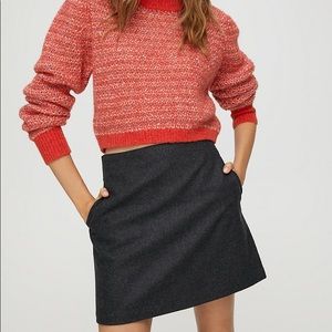JCrew UK Felt Mini Skirt
